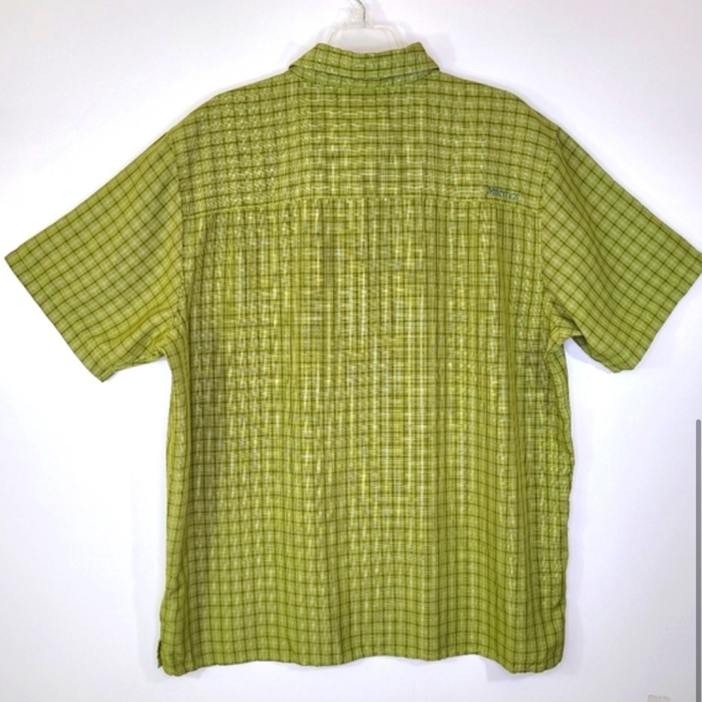Marmot Green Checkered Casual Shirt - Picture 6 of 8